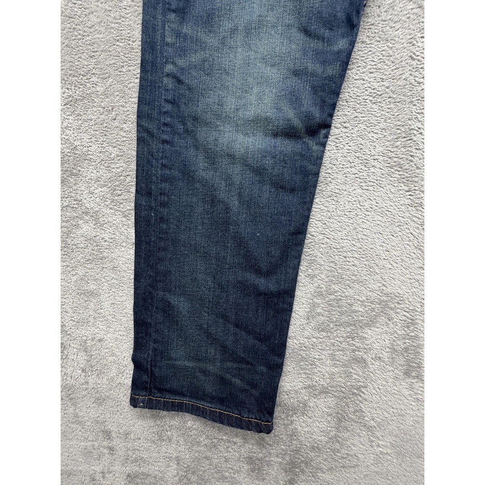 Levis 502 Jeans Mens Measured 35x28 Blue Tapered Regular Fit Denim Medium Wash - Picture 2 of 9